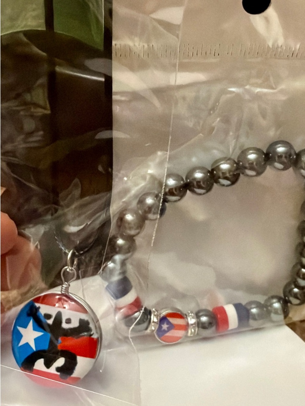 (4-Sets left) Puerto Rican Pendant Necklace with Matching Bracelet - Picture 6 of 9